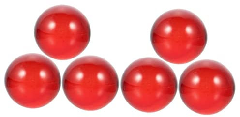 HOMSFOU 6 STK Kristallkugel Kristall Edelstein 30mm Glaskugel Glaskugeln Glaskugel Kugel Glasperle Glaskugelornamente Zum Basteln Glaskugel Ziert Gewöhnliches Glas Aquarium Heiligenschein