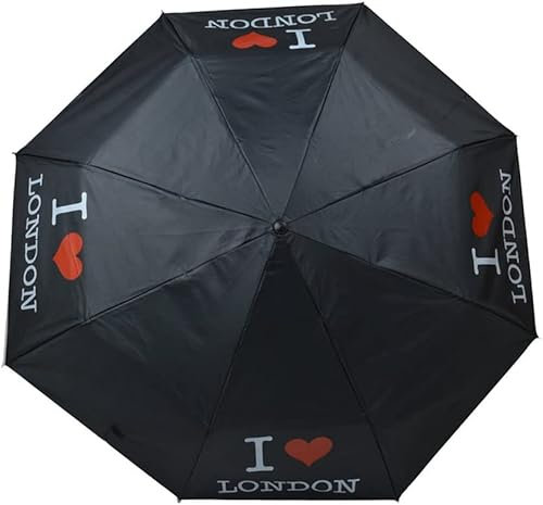 Hilto Mini Folding Umbrella Union Jack/I Love London/UK FLAG (I LOVE LONDON UMBRELLA)