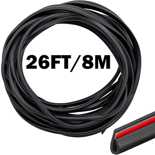 Protege Portiere Voiture, CTRICALVER 8M Noir Joint Porte Voiture, Bande de protection de bord de porte en forme de U en PVC, Baguette de protection voiture, pour la Plupart des Voitures
