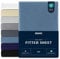 Dreamzie Premium Spannbettlaken 160x200 cm, Spannbetttuch für Dicke Matratzen bis zu 27 cm, Bettlaken 100% Jersey Baumwolle, 150 g/m², Oeko-TEX Zertifiziert - Blau