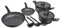 Set di 10 Pentole a Induzione in Pietra Lavica Antiaderenti, PFOA FREE - Batteria Completa con Coperchi in Silicone, Magma-Coating, Ideale per Cucina Salutare