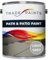 Path & Patio Floor Paint - 5 Litre - Ideal For Stone & Concrete - Smooth Attractive Finish - Use On Garden Patio & Pathway Flags - UV Resistant - Easy To Apply (Light Grey)