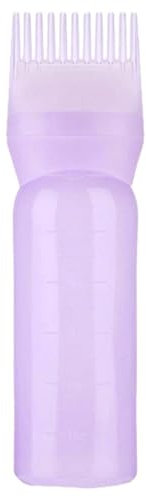 Flacons de teinture pour cheveux – Flacon applicateur de peigne à racines, pinceau applicateur de teinture pour cheveux | Pinceau applicateur de teinture pour cheveux avec échelle graduée, peigne