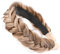 Gledola Wide Messy Braided Headband with Teeth Synthetic Hair Braided Headband High Elasticity Braids Braided Hair Band Hairpiece for Girls Women (Hervorgehoben)