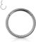 HENYQANN Daith Ring Silber Conch Septum 6mm Nase 16G 316L Chirurgenstahl Knorpel Ohrring Lippen Augenbrauen Bauch Piercing