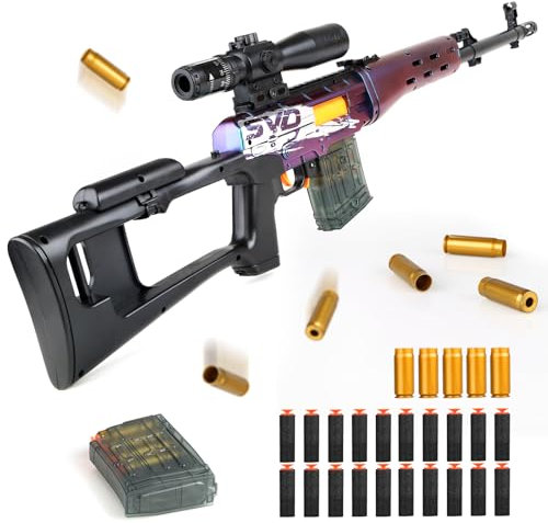 SK MISS Pistola Giocattolo a Proiettile Morbido per Bambin, Fucile Giocattolo con Accessori, Pistole Giocattoli di Schiuma Blaster, Regalo Compleanno Natale per Ragazzo Ragazza