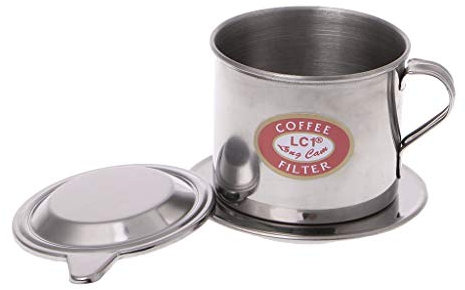Generic Vietnamesischer Kaffee Edelstahl Tasse Kaffeefilter 1 count für Kaffeekocher