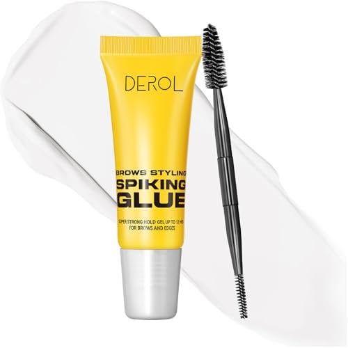 Eyebrow Gel,Eyebrows Styling Spiking Glue,Instant Eyebrow Styler,Super Strong Hold Gel Up To 12H,Waterproof Long-Lasting Glue For Brows & Edges,Natural Styling All Day Wear Eye Brow Setting Cream,10ml