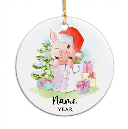 Schwein Weihnachtsbaum Deko Weihnachtsbaumschmuck Mit Schnur Weihnachtsdeko Keramik Weihnachtsanhänger