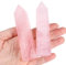 SAHOOTTIE Rose Quartz Crystal Point Crystal Wand Rose Quartz Tower Gemstone Rose Quartz Stone Rose Quartz Crystal Healing Crystals Point 1 Piece