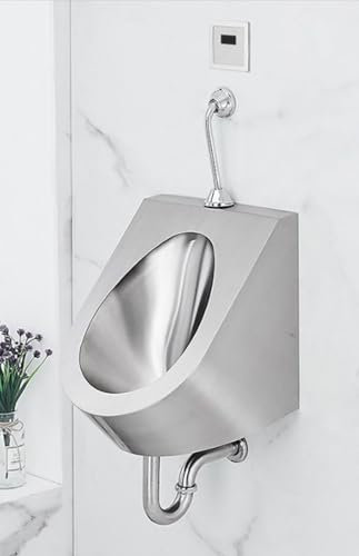 304 Edelstahl Urinal, wandmontierte integrierte Induktion Urinal, Familien-Badezimmer-Toilette, Wandmontiersensor Urinal, Herrenurinal (Wechselspitze)