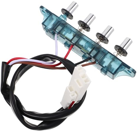 Homoyoyo Botón Pulsador y Cocinas Domésticas y Restaurantes Adecuado para Accesorio de Aleación Negra Diámetro 9mm Operación Fácil Campana Extractora de Cocina
