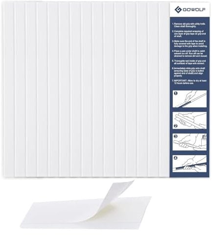 Bodeshis 15-Piece Golf Club Grip Tape, Golf Grip Kit with Solvent, Golf Regripping Kit for Golf Club Grips, Golf Grip Tape and Solvent for Golfers, Golf Grips Replacement Tool