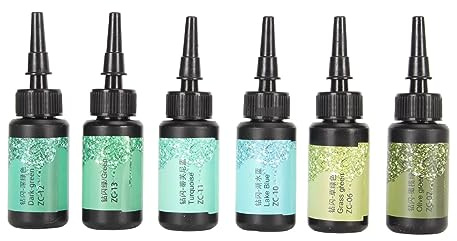 Colored UV Resin, UV Resin Glitter Glue Colored Quick Ultraviolet Curing for Small Craft, Jewelry Making, DIY Making (Green Series)
