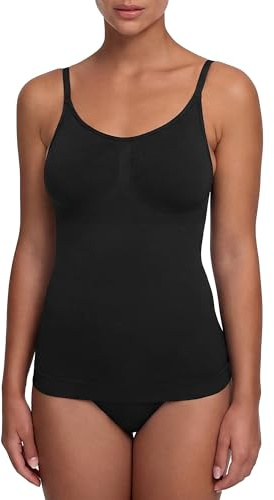 CFab Shaping Unterhemd Damen Top mit verstellbaren Trägern | starke Formung Bauchweg 360 Grad Bauchkontrolle atmungsaktiver Stretch und glatte Optik unter Kleidung für Alltag