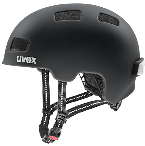 uvex City 4 - Leichter Fahrradhelm für Damen und Herren - individuelle Größenanpassung - waschbare Innenausstattung - Black matt - 58-61 cm