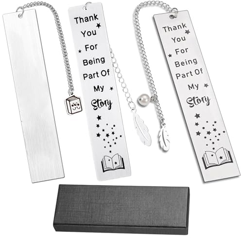 deegbbyi 3 Stück Wertschätzung Lesezeichen, Metall-Lesezeichen-Geschenk, Beste Freunde Lesezeichens, Wertschätzung Geschenke, Lesezeichens Geschenke für Frauen, für Frauen Männer Rentner