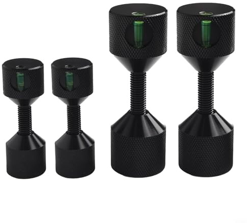 Caswynlife Pasadores de alineación de brida de aluminio, juego de pines de posicionamiento de 2 agujeros, nivel integrado, compatible con bridas de 150 libras de 1/2 a 14 pulgadas, aluminio endurecido