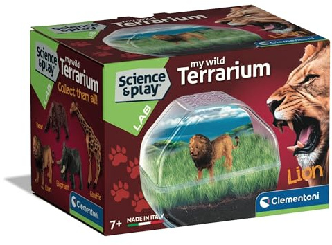 Galileo Lab Mini Terrarium Löwe - Lebensraum pflegen & Pflanzen züchten für Mädchen & Jungen - Für Kinder ab 7 Jahren - 18389 von Clementoni