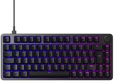 Sony INZONE KBD-H75 Gaming-Tastatur – schnelle Auslösung, Magnetschalter, einstellbare Betätigung, 75% TKL, 8000 Hz Abtastrate, RGB, Gasket Mount, Aluminiumgehäuse, PC FPS, QWERTZ DE-Layout – Schwarz