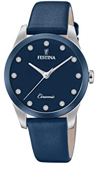 Festina Damen Analog Quarz Uhr mit Leder Armband F20473/2