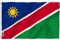 Anley Fly Breeze 3x5 Fuß Namibia Flagge - Lebendige Farbe und UV-Lichtechtheit - Canvas Header und doppelt genäht - Namibian Flags Polyester mit Messingösen 3 X 5 Ft