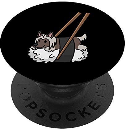 Sushi Chien Chinois à Crête Chien PopSockets Support et Grip pour Smartphones et Tablettes
