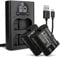 CELLONIC, Batterie pour Caméra, Compatible avec Nikon EN-EL15c, EN-EL15, D750, D850, D500, D7500 (7.0V, 2000mAh) 2 Pièces + Double Chargeur