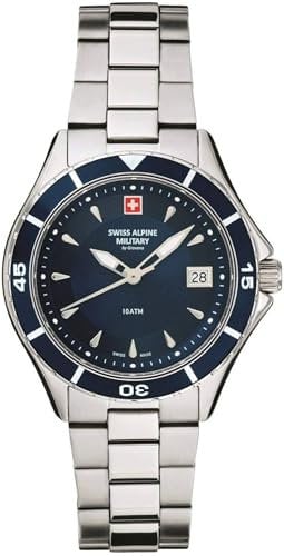 Swiss Alpine Military Damen Uhr Analog Quarz 7740.1135SAM Edelstahl