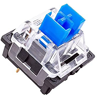OUTEMU (Gaote) Interruptor azul 3 Pin KeySwitch DIY Interruptores reemplazables para teclado mecánico para juegos (20 PCS) (azul)