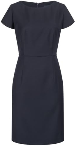 Hechter Paris Corporate Kleid Tailored Modern Fit Uni, Bekleidungsgröße: 42, Farbe: Marine
