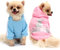 QiCheng&LYS Hundehoodie kleine Hunde Strickpullover wintermantel für kleine Hunde (Rosa/Blau, S)