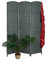Relaxdays Paravent, 3-teilig, Faltbarer Raumtrenner, HxB 170x120 cm, für innen, Trennwand, Holz, Papierseil, grau