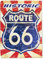 Kustom Art Magnet (magnet) Series Route 66 Vintage for Refrigerator/Garage/Bar Print on Wood 10x6cm