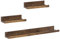 WOLTU Étagère Murale Blanche Lot de 3, Étagères Flottantes en MDF pour Salon, Cuisine, Chambre, Bureau, RG9491hov