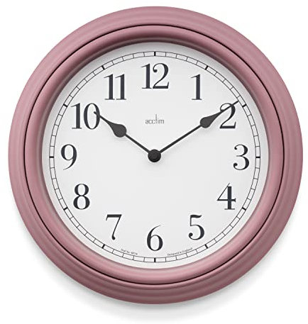 Acctim Devonshire Traditional 28cm Wall Clock (Dusty Rose)