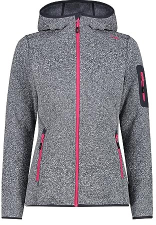 CMP - Giacca Donna Cappuccio Fisso, Titanio-Fuxia, M