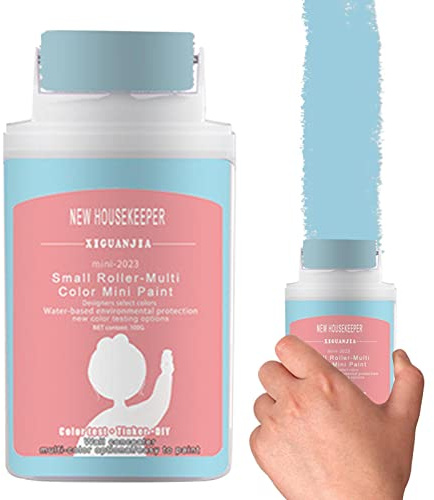 Fukamou Kleiner Rollpinsel Wand Latex Farbe, Wandreparatur Creme, Leistungsstarke Wandreparaturpaste, Ausbesserungsfarbe, Wandfarbe Reparatur Wandpaste Graffiti Farbe. 100G