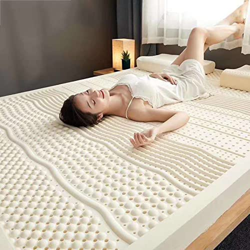 100% Natur-Latex Matratze,Kompression Und Keine Verformung, Wabenporenbelüftung, Weich Und Bequem,Naturkautschuk Matratze,10cm,180x200cm(71x79in)