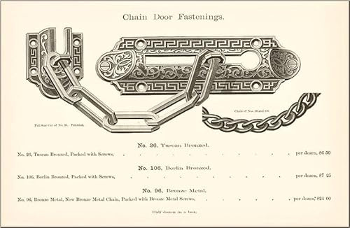 Chain Door Fastenings - Vintage Image
