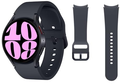 Samsung Galaxy Watch6 4G LTE, 40 mm + Correa de recambio - Smartwatch, Control de Salud, Seguimiento Deportivo, Negro (Versión Española)