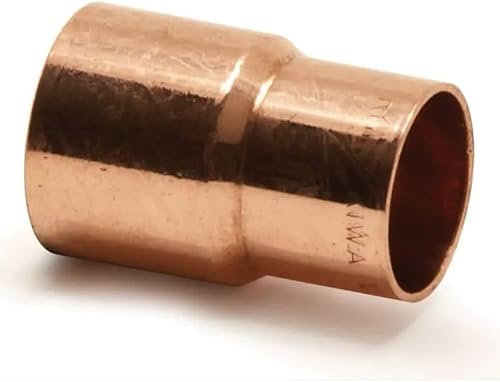 BESCO Reduzierstück aus Kupfer - Reduziernippel Hochdruckfest - Pressfitting Resistent Gegen Hohe Temperaturen - Lötfitting - DVGW geprüft - (54x35mm) (Nypel red. 54x35)