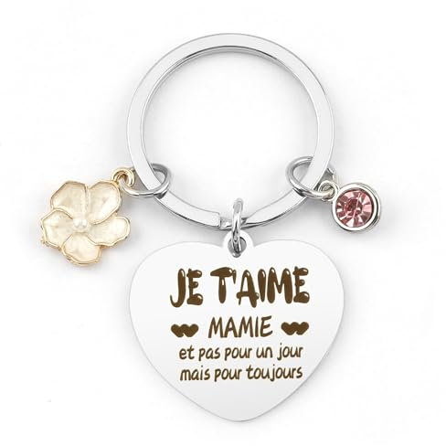Cadeau Mamie Cadeau Fete des Grand Mere Cadeau Pour Mamie Cadeau Grand Mere Porte Clef Cadeau Mamie Anniversaire Cadeau Anniversaire Mamie Cadeau Personnalisé Mamie Cadeaux Fête Des Grands Mères Noel