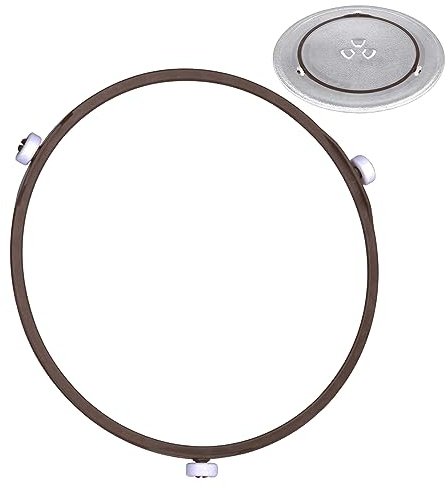 Microwave Support Rings for Microwave Glass Plates,7 Microwave Tray Ring Microwave Turntable Ring,Replacement Inner Ring Roller Support Wheel Ring for Microwave(178mm)