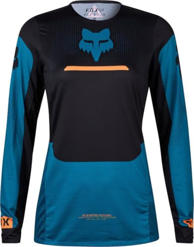 FOX Flexair Optical Damen Motocross Jersey, schwarz/blau, L