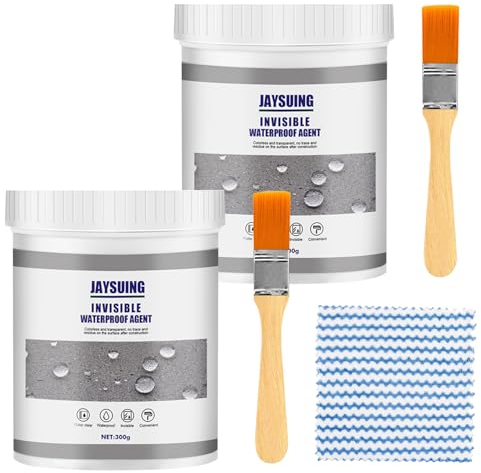 MHDUYEG Sigillante Isolante Impermeabile 600g 2 Spazzola Colla Impermeabile Trasparente per Esterni Waterproof Glue Trasparente per Le Piastrelle Del Bagno Muro Crepa Tetto Finestra