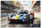 ARTland Wanddeko Wandbild Alu Verbundplatte für Innen & Outdoor Bild 90x60 cm Auto Sportwagen Rennwagen Rennen Sport Daytona Sebring U5DC