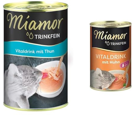 Miamor Trinkfein - Vitaldrink mit Thun 24x135ml & Trinkfein - Vitaldrink mit Huhn 24 x 135ml