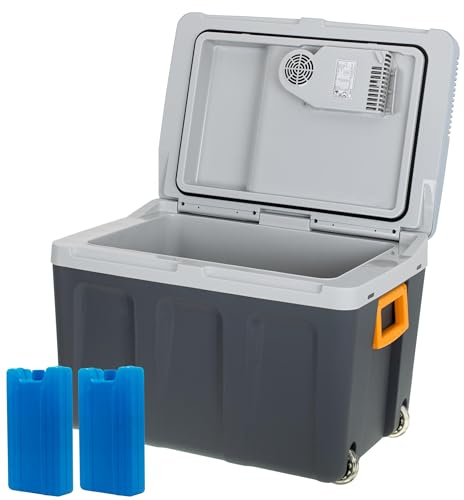 ADLER EUROPE- AD8087-40L Kühlbox Auto - Camping Kühlschrank Effiziente Peltier-Zellen-Kühlsystem HEAT-COOL Schalter - ECO-Modus - kühlbox elektrisch DC12V-AC230V-Set mit 2 Einsatz