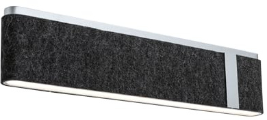 Paulmann 79987 LED Wandleuchte 3-Step-Dim Jagun 2700K 1250lm 230V 18W Anthrazit Filzleuchte
